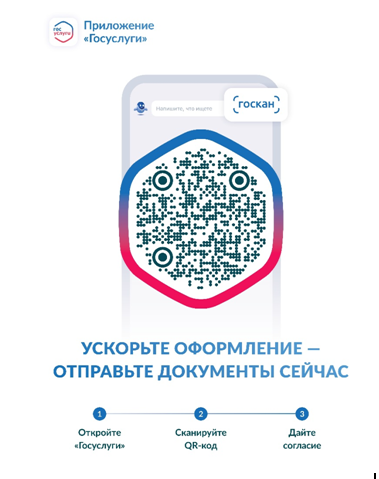 Сервис ГосQR в МФЦ: автоматическое заполнение ваших данных в заявлении на получение услуги.