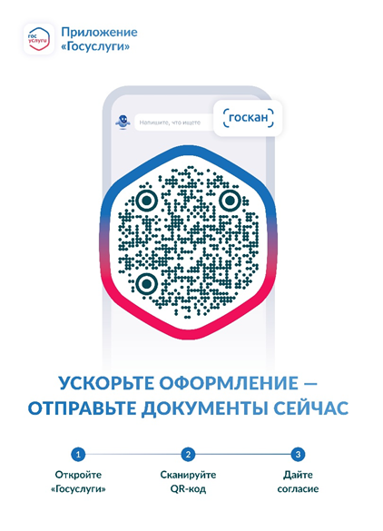 Сервис ГосQR в МФЦ: автоматическое заполнение ваших данных в заявлении на получение услуги.